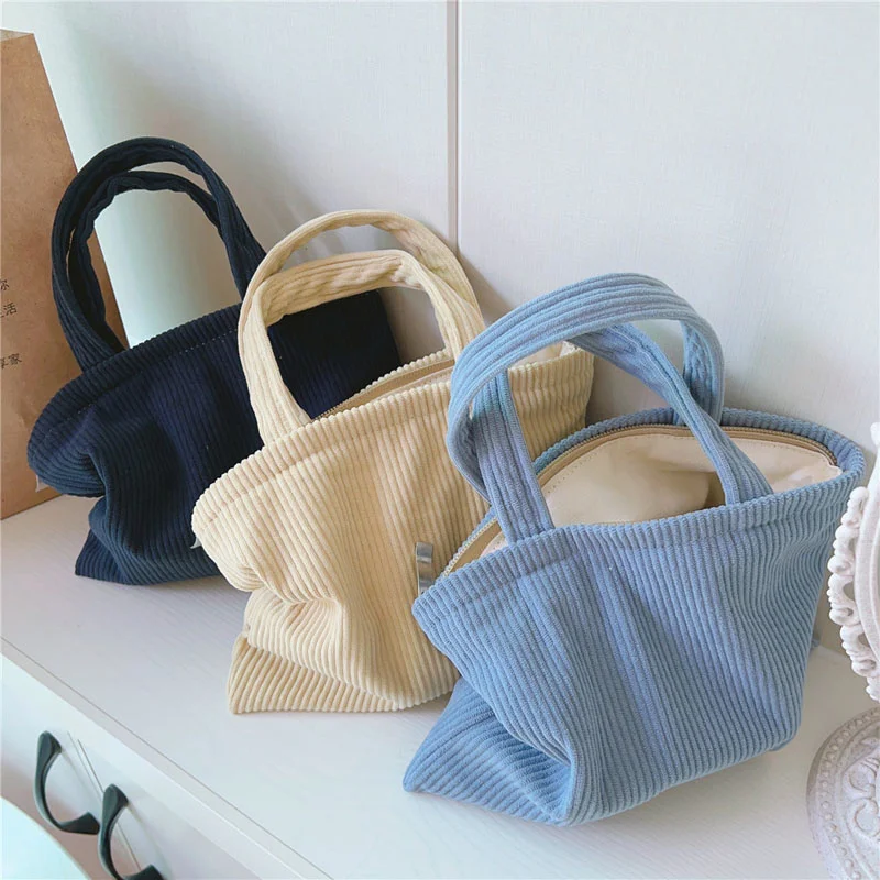 Fashion Women Casual Tote Bags Corduroy Striped Solid Color Underarm Bag Small Purse Handbags
Fashion Women Casual Tote Bags Corduroy Striped Solid Color Underarm Bag Small Purse Handbags
