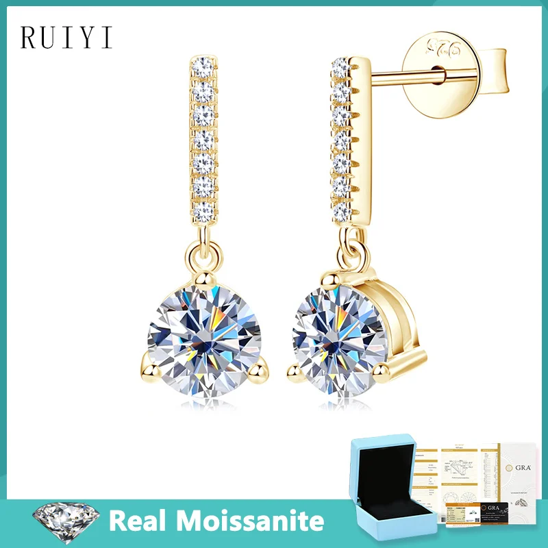 2ct /1 Pair Trendy Luxury Moissanite Diamond Drop Earrings for Women Girl Wedding Party Jewelry Gift 925 Sterling Silver Earring
2ct /1 Pair Trendy Luxury Moissanite Diamond Drop Earrings for Women Girl Wedding Party Jewelry Gift 925 Sterling Silver Earring