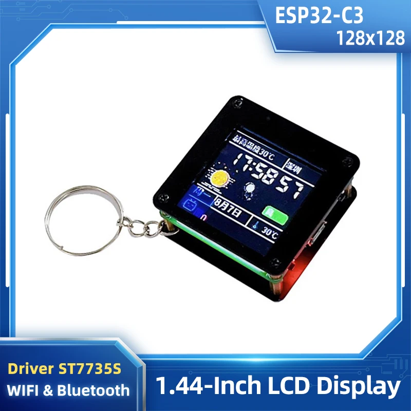 ESP32 C3 1.44-Inch LCD Display Desktop WiFi & BT Small Ornaments Carry-on Mini TV Portable Pendant Lvgl Spaceman St7735 Driver
ESP32 C3 1.44-Inch LCD Display Desktop WiFi & BT Small Ornaments Carry-on Mini TV Portable Pendant Lvgl Spaceman St7735 Driver