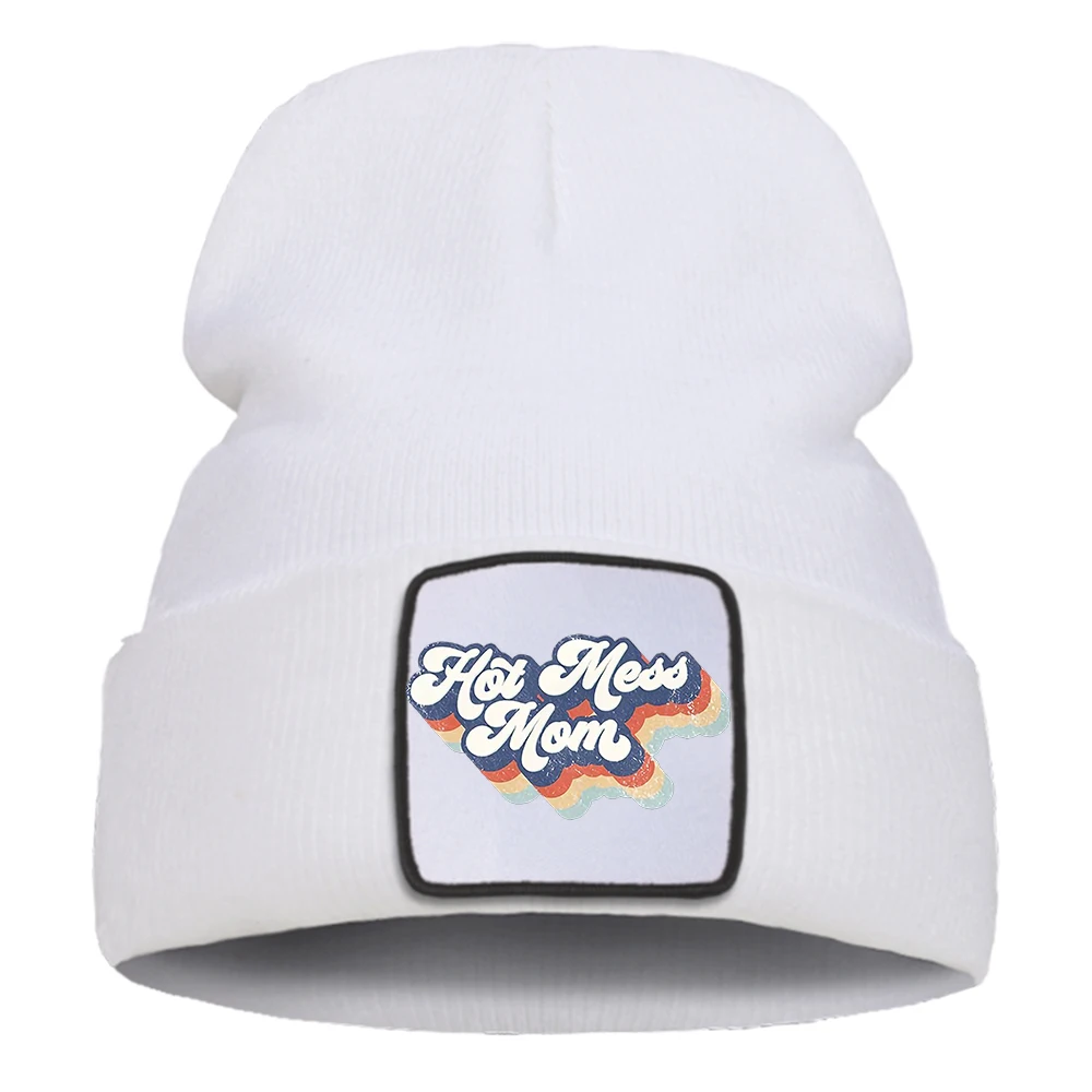 Hot Mess Mom Personality Mens Knitted Hat Funny Trendy Hats Casual Winter And Autumn Sport Punk Hats Outdoor Beanie Male Caps
Hot Mess Mom Personality Mens Knitted Hat Funny Trendy Hats Casual Winter And Autumn Sport Punk Hats Outdoor Beanie Male Caps