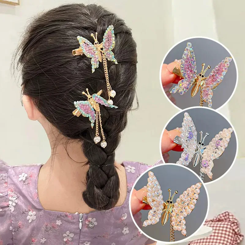 Girl Hair Clip Moving Butterfly Hairpin Tassel Barrettes Hair Accessories Shaking Move Wing Top clip Bang Jewelry For Women Girl
Girl Hair Clip Moving Butterfly Hairpin Tassel Barrettes Hair Accessories Shaking Move Wing Top clip Bang Jewelry For Women Girl