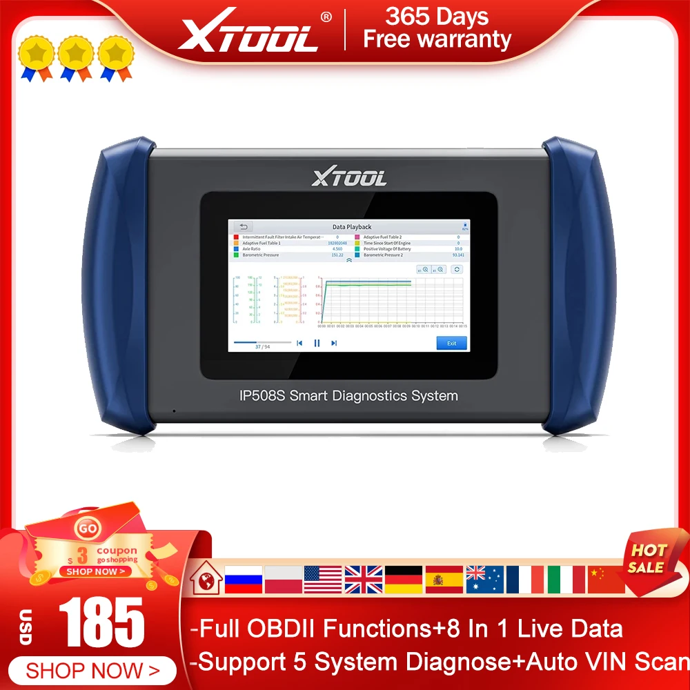 Сканер XTOOL InPlus IP508S 5 для диагностики основной системы, устройство для чтения сервисных кодов с 8 сбросами, сканер, автоматический сканер для п...
Сканер XTOOL InPlus IP508S 5 для диагностики основной системы, устройство для чтения сервисных кодов с 8 сбросами, сканер, автоматический сканер для п...