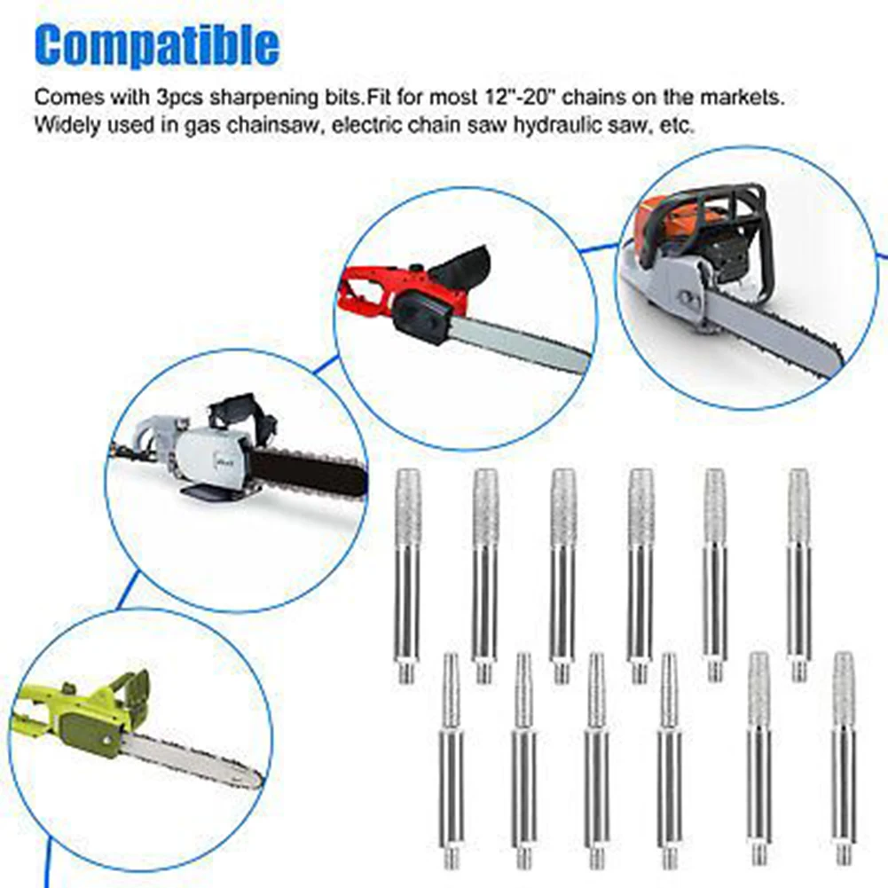 24 Pcs Chainsaw Sharpening Tools Polishing Bit Stones File 4/4.8/5.5mm Grinding Head Carbide Burring Bit For Garden Tools Parts
24 Pcs Chainsaw Sharpening Tools Polishing Bit Stones File 4/4.8/5.5mm Grinding Head Carbide Burring Bit For Garden Tools Parts