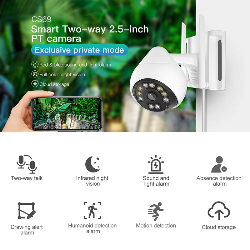 2022 Vstarcam New 3MP PTZ Wifi IP Camera AI Human Security Camera P2P Wireless Two Way Audio Outdoor Waterproof IR Color Night
2022 Vstarcam New 3MP PTZ Wifi IP Camera AI Human Security Camera P2P Wireless Two Way Audio Outdoor Waterproof IR Color Night