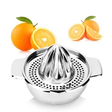 LMETJMA Stainless Steel Lemon Squeezer Manual Juicer For Orange Lemon Squeezer Reamers Fruit Vegetable Squeezer Cup Kitchen Tool