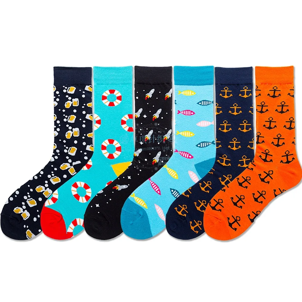 Funny Men Socks Harajuku Fashion Cartoon Fish Beer Anchor Swimming Ring Novetly Unisex Couple Socks Skateboard
Funny Men Socks Harajuku Fashion Cartoon Fish Beer Anchor Swimming Ring Novetly Unisex Couple Socks Skateboard