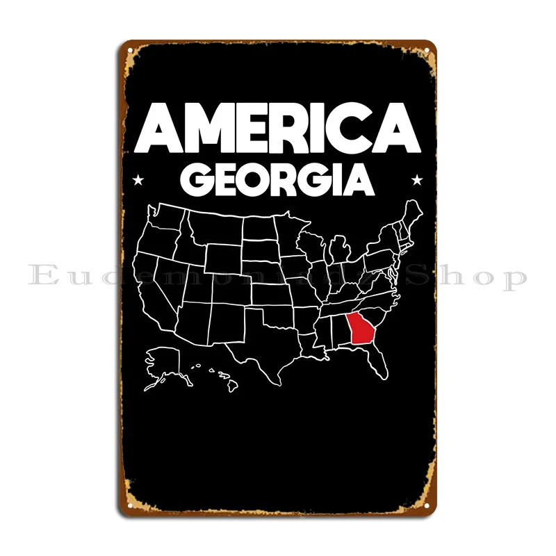 США подарок штата Джорджия металлические знаки декор для клуба гараж персонализированный Творческий жестяной знак плакат 
США подарок штата Джорджия металлические знаки декор для клуба гараж персонализированный Творческий жестяной знак плакат
