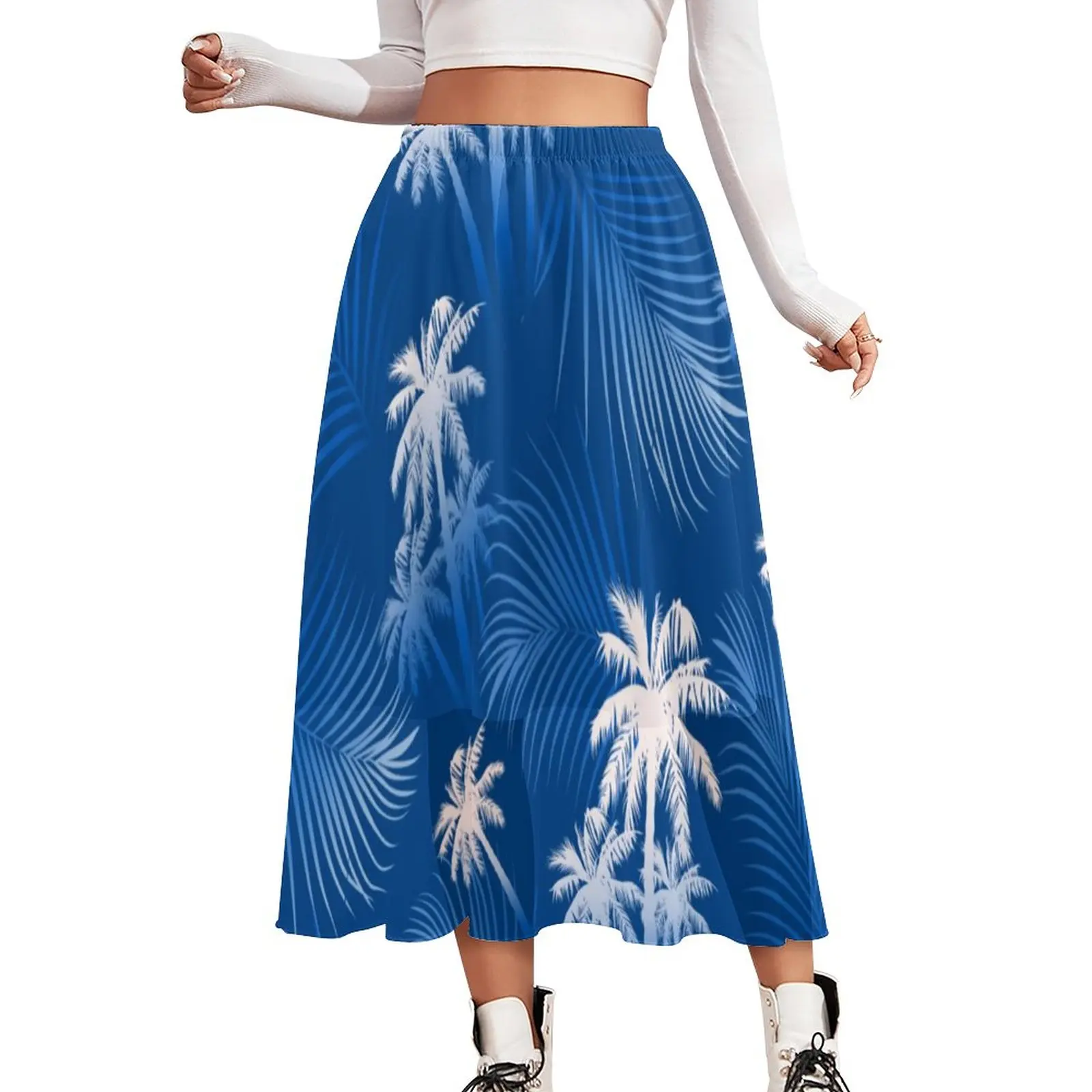 Tropical Palm Trees Skirt Leaf Print Vintage Long Skirts High Waist Printed Street Style Casual Skirt Big Size 2XL 3XL 
Tropical Palm Trees Skirt Leaf Print Vintage Long Skirts High Waist Printed Street Style Casual Skirt Big Size 2XL 3XL