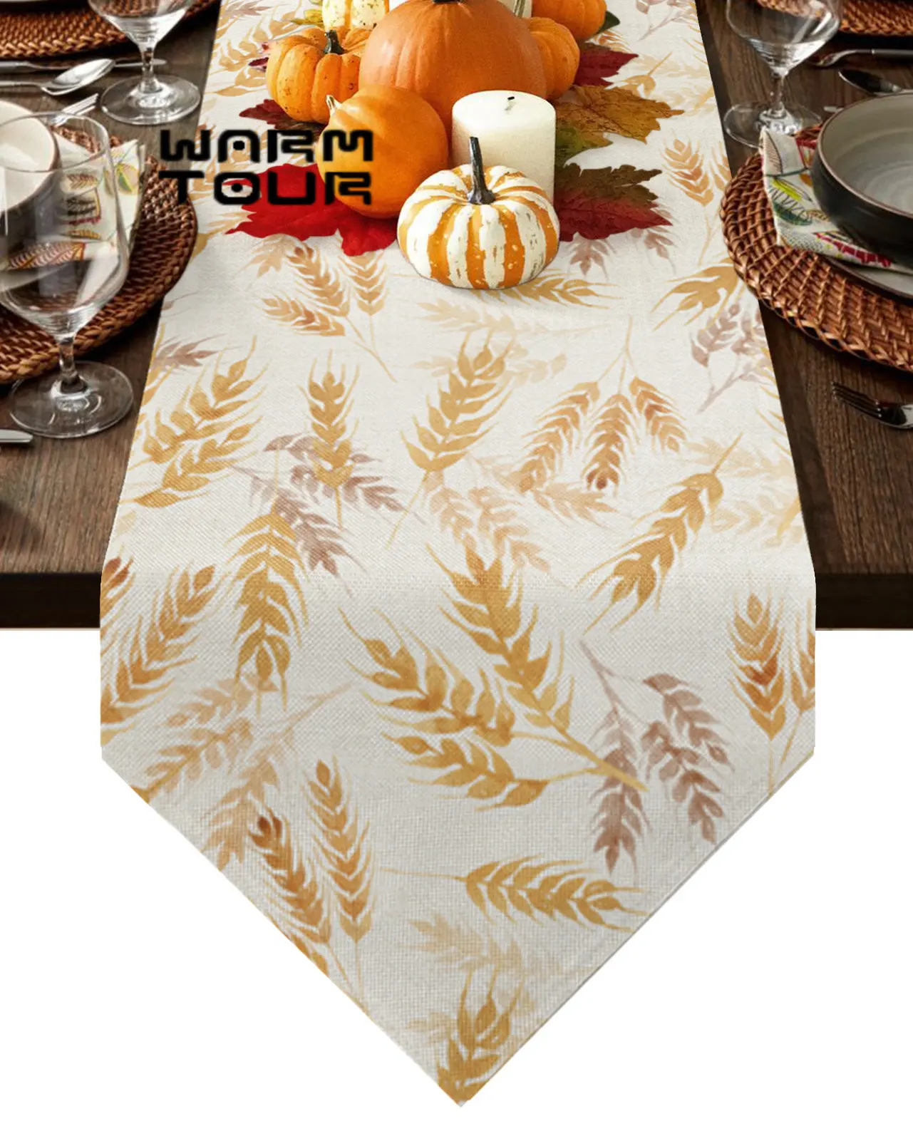 Настольная дорожка на День Благодарения, праздничный обеденный стол с ушками пшеницы на ферме, декоративные скатерти для свадебной вечерин...
Настольная дорожка на День Благодарения, праздничный обеденный стол с ушками пшеницы на ферме, декоративные скатерти для свадебной вечерин...