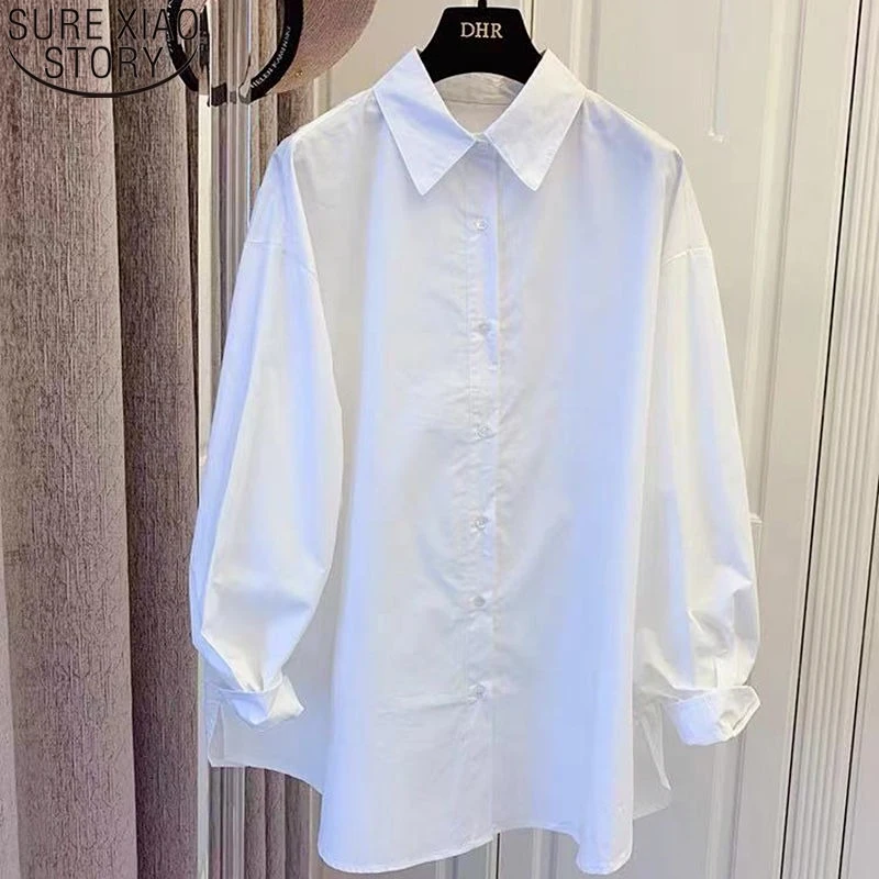 Korean Fashion Casual Loose Turn Down Collar Shirt White Blouse Women Tops Solid Color Autumn Long Sleeve Clothes Blusas 21443
Korean Fashion Casual Loose Turn Down Collar Shirt White Blouse Women Tops Solid Color Autumn Long Sleeve Clothes Blusas 21443