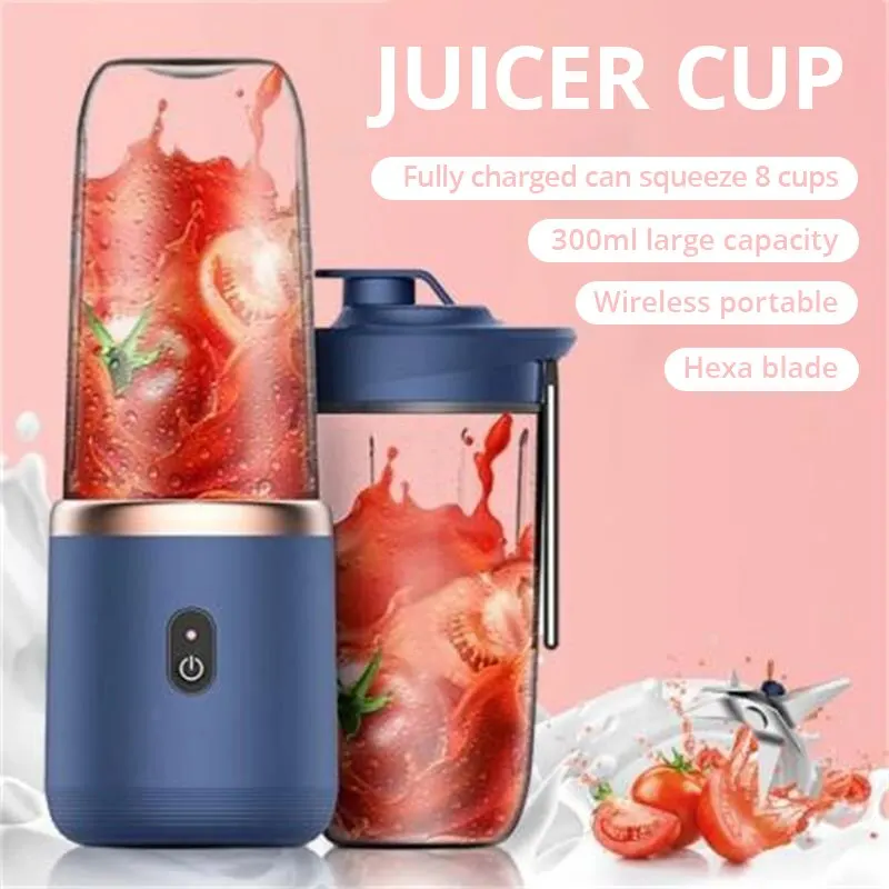 1pc Blue/Pink Portable Small Electric Juicer Stainless Steel Blade Cup Juicer Fruit Automatic Smoothie Blender Kitchen Tool
1pc Blue/Pink Portable Small Electric Juicer Stainless Steel Blade Cup Juicer Fruit Automatic Smoothie Blender Kitchen Tool