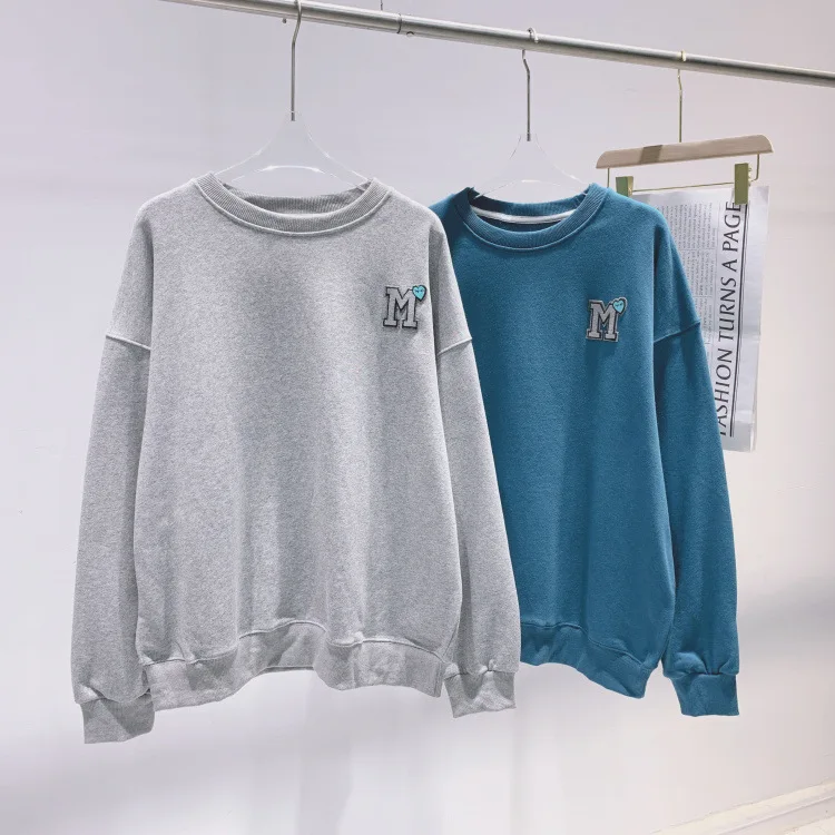 2022 autumn sweater new round neck linen cotton terry pullover top simple letter embroidery autumn fashion trend
2022 autumn sweater new round neck linen cotton terry pullover top simple letter embroidery autumn fashion trend