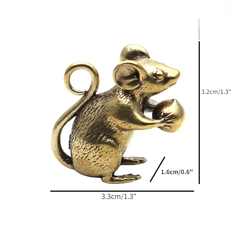 Миниатюрная медная статуэтка мыши персикового цвета
Миниатюрная медная статуэтка мыши персикового цвета