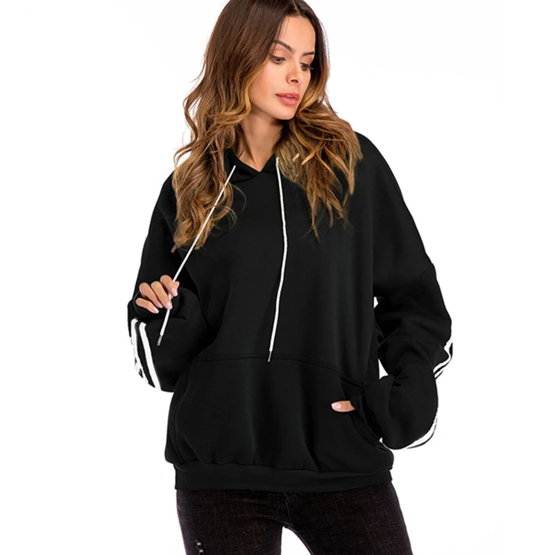 Women Batwing Sleeve Hoodies Solid Color Stripes Baggy Drawstring Sweatshirt MXMA
Women Batwing Sleeve Hoodies Solid Color Stripes Baggy Drawstring Sweatshirt MXMA