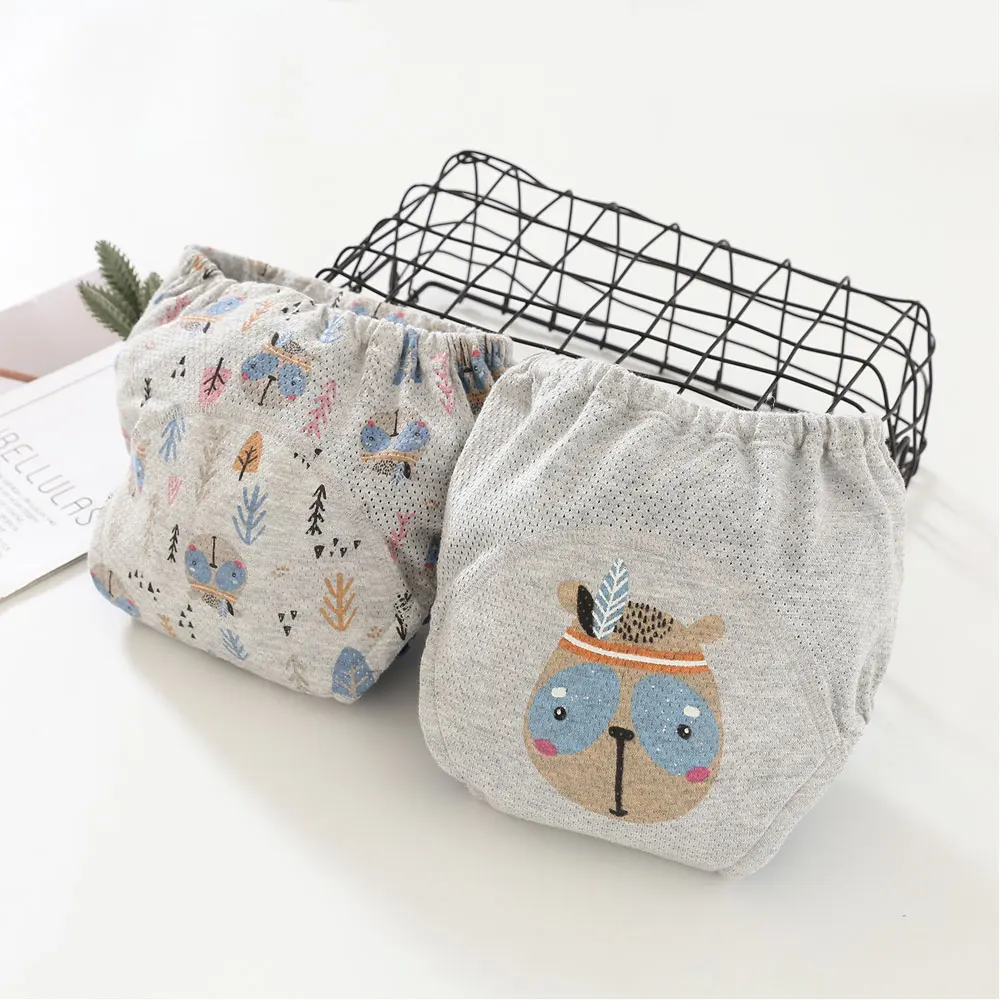 Cotton Reusable Waterproof Baby Potty Training Pants 4 Layers Cloth Diaper Nappy Panties Kids Toddler Underwear 2pcs/lot
Cotton Reusable Waterproof Baby Potty Training Pants 4 Layers Cloth Diaper Nappy Panties Kids Toddler Underwear 2pcs/lot