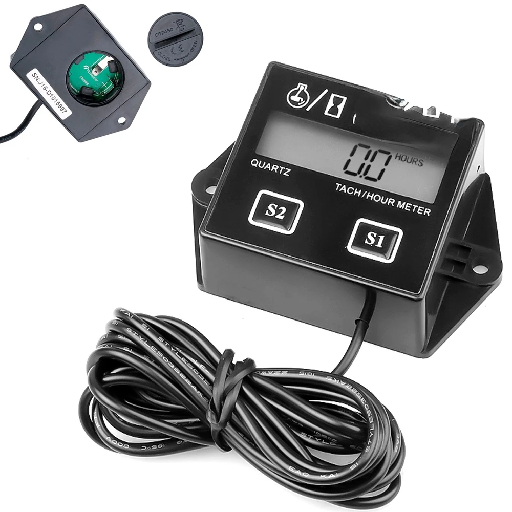 Car Tach Hour Meter Motorcycle Meter Digital Tachometer Engine Waterproof LCD Display For Boat Motor Moto Marine Stroke Engine
Car Tach Hour Meter Motorcycle Meter Digital Tachometer Engine Waterproof LCD Display For Boat Motor Moto Marine Stroke Engine