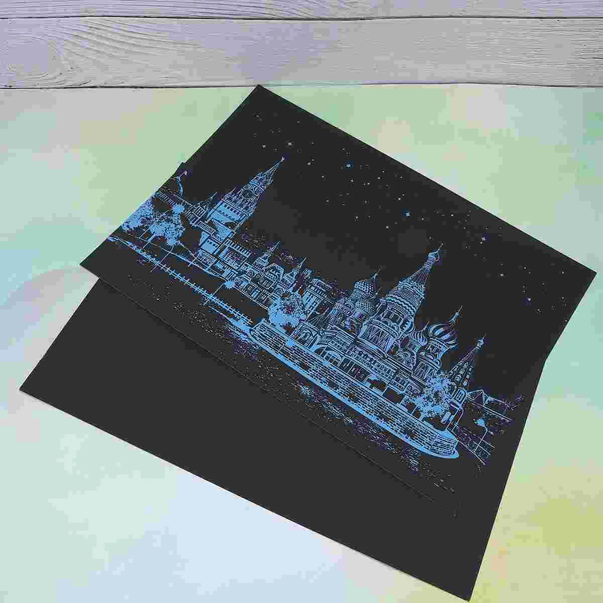 5 Pcs Toys Night City Scratch Painting Picture Scraping Paper Crafts DIY Bamboo Scratching Drawing Child
5 Pcs Toys Night City Scratch Painting Picture Scraping Paper Crafts DIY Bamboo Scratching Drawing Child