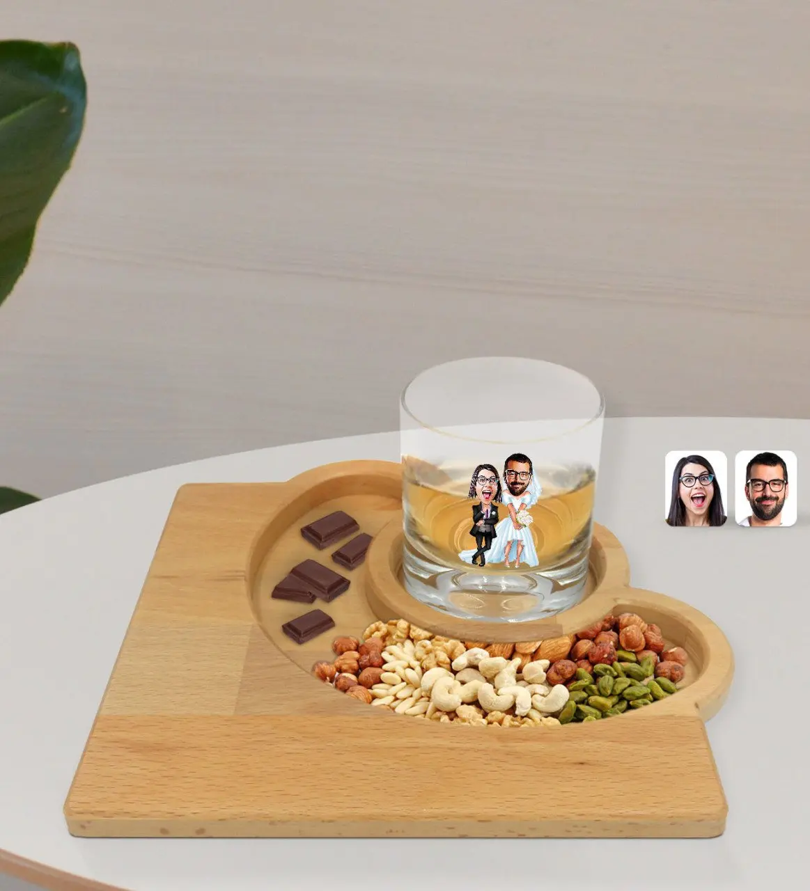 Personalized Valentine Karikatürlü Whisky Cup and Natural Solid Wood Half Month Presentation Tabağı Confectionary Gift Seti-16
Personalized Valentine Karikatürlü Whisky Cup and Natural Solid Wood Half Month Presentation Tabağı Confectionary Gift Seti-16