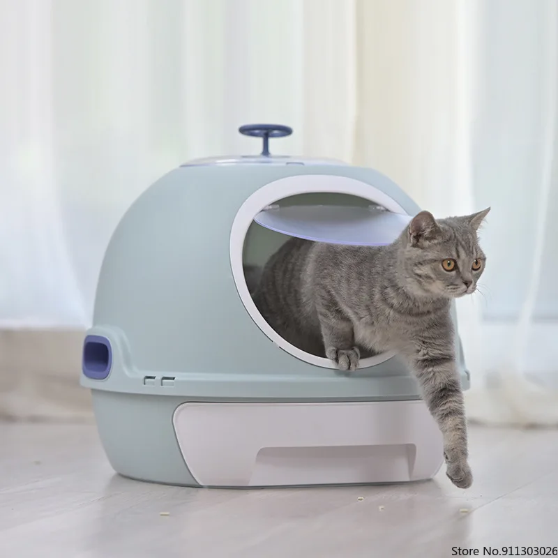 Fully Enclosed Cat Litter Box with Drawer Top Entry Cat Litter Box Anti Splash Deodorant with Handle Plastic Kitten Toilet Gatti
Fully Enclosed Cat Litter Box with Drawer Top Entry Cat Litter Box Anti Splash Deodorant with Handle Plastic Kitten Toilet Gatti