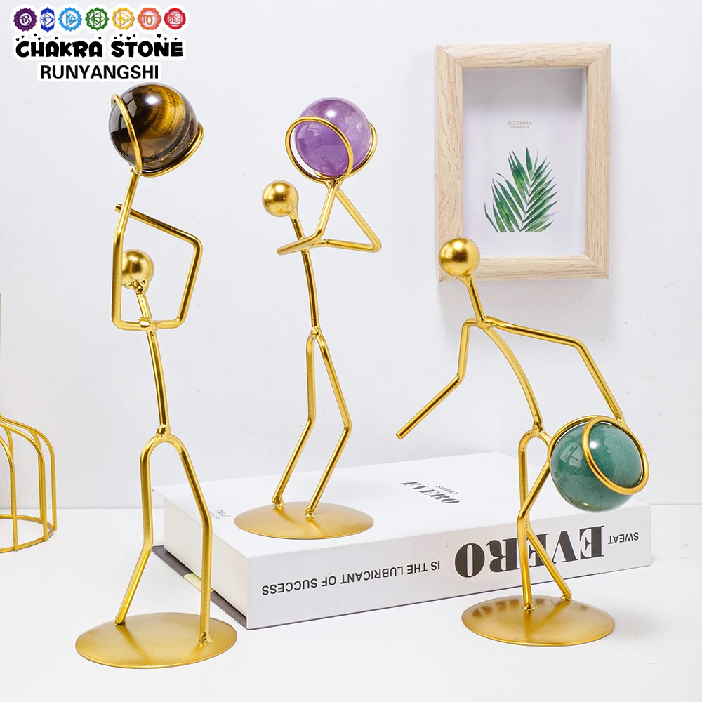 Natural Crystal Ball Player Model Rose Quartz Amethyst Office Desk Ornament Healing Quartz Sports Model Collection Souvenir
Natural Crystal Ball Player Model Rose Quartz Amethyst Office Desk Ornament Healing Quartz Sports Model Collection Souvenir