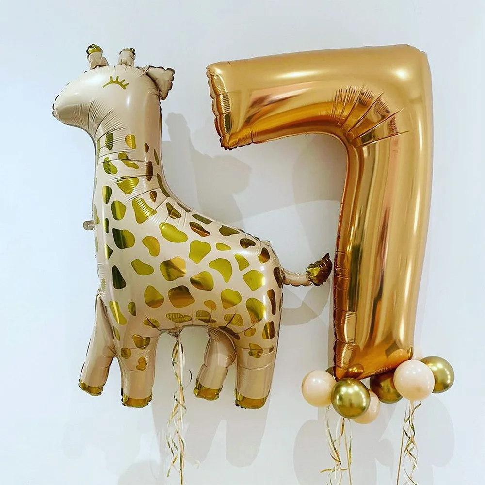 1pc Deer Foil Balloons 32inch Gold Number Balloons Animal Foil Balloon Jungle Forest Safari Zoo Theme Birthday Party Supplies
1pc Deer Foil Balloons 32inch Gold Number Balloons Animal Foil Balloon Jungle Forest Safari Zoo Theme Birthday Party Supplies