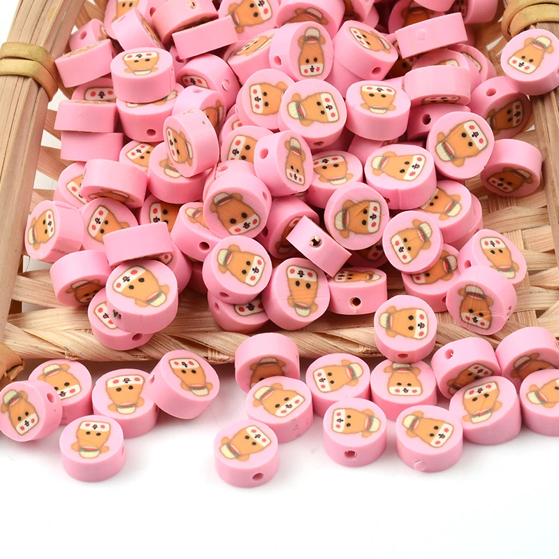 30Pcs/Lot Cute Flat Round Spacer Beads Polymer Clay Loose Beads for Bracelet Necklace DIY Jewelry Making Wholesale
30Pcs/Lot Cute Flat Round Spacer Beads Polymer Clay Loose Beads for Bracelet Necklace DIY Jewelry Making Wholesale