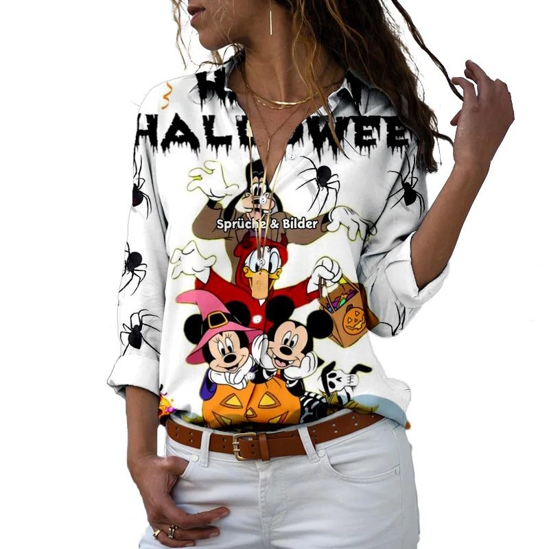 Новинка 2022, Дамская Повседневная дышащая рубашка с длинным рукавом и отворотом, гавайский пояс, Пляжная Волшебная Шляпа Для Хэллоуина 
Новинка 2022, Дамская Повседневная дышащая рубашка с длинным рукавом и отворотом, гавайский пояс, Пляжная Волшебная Шляпа Для Хэллоуина