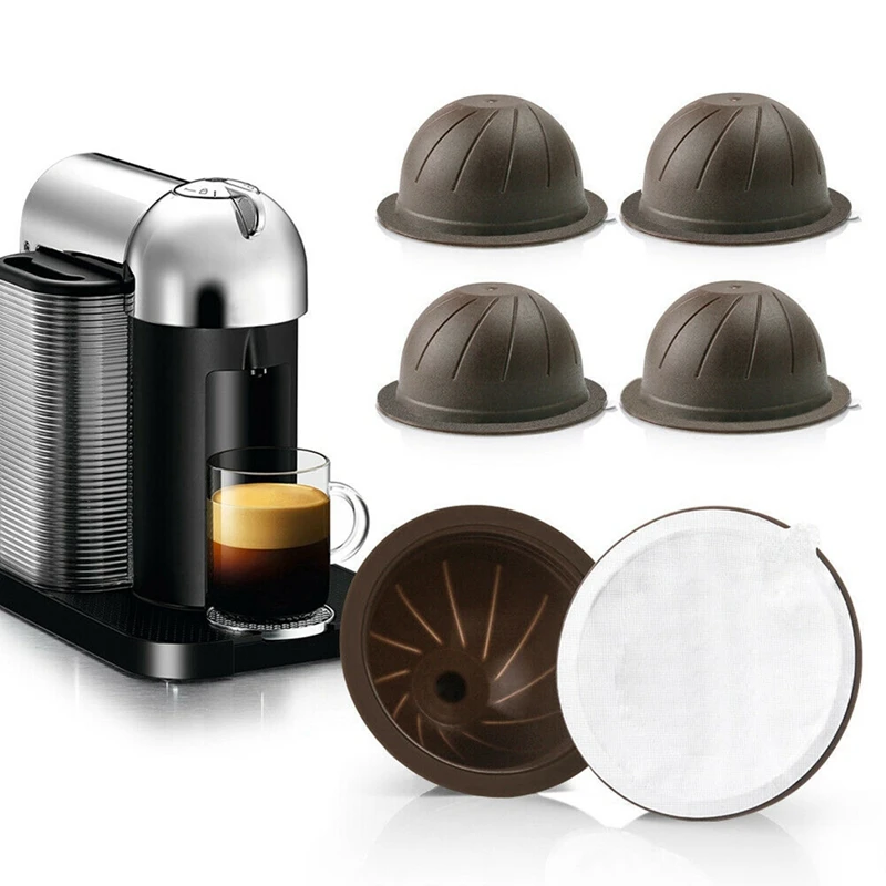 6X 150Ml Coffee Capsule Pod Reusable &60 Lids For Nespresso Vertuoline Plus Next
6X 150Ml Coffee Capsule Pod Reusable &60 Lids For Nespresso Vertuoline Plus Next