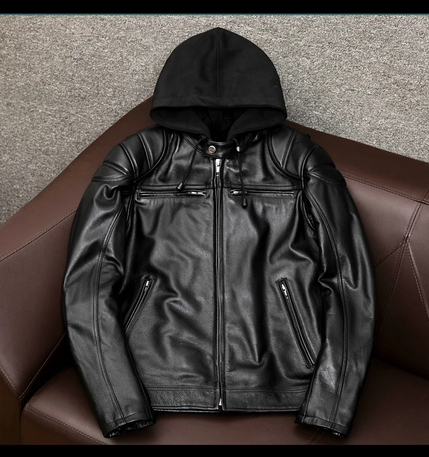 quality 2023 new high luxury brand real shipping.CC.Plus cool motor rider genuine jacket with hat.Men Popular black cowhide coat
quality 2023 new high luxury brand real shipping.CC.Plus cool motor rider genuine jacket with hat.Men Popular black cowhide coat