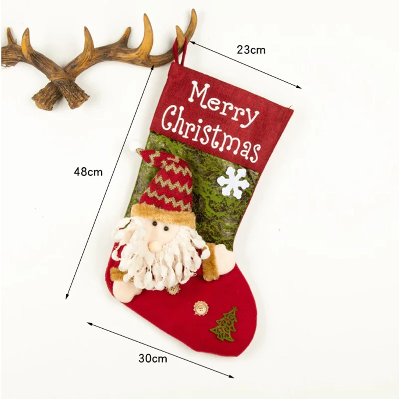 LargeCute Christmas Stocking Santa Sack Gift Bag Christmas Socks Christmas Decorations for Home Noel Decor Navidad New Year 2023
LargeCute Christmas Stocking Santa Sack Gift Bag Christmas Socks Christmas Decorations for Home Noel Decor Navidad New Year 2023