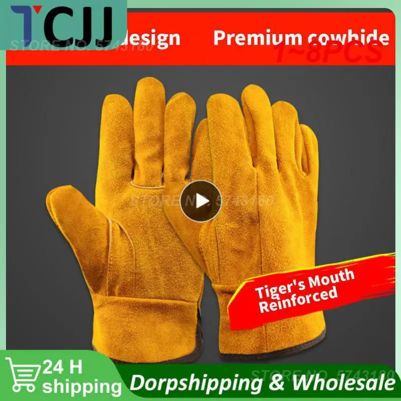 1-8 шт., мужские перчатки из воловьей кожи с гибким креплением
1-8 шт., мужские перчатки из воловьей кожи с гибким креплением