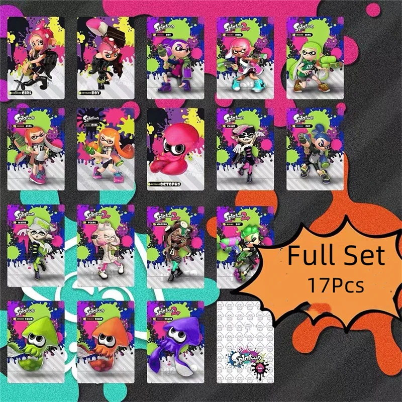 Новый 2022 Data 17 шт./лот полный комплект Splaton2 NFC Game Splaton 1 & 2 & 3 карты Amxxboo NTAG215 чип Tag Быстрая доставка
Новый 2022 Data 17 шт./лот полный комплект Splaton2 NFC Game Splaton 1 & 2 & 3 карты Amxxboo NTAG215 чип Tag Быстрая доставка