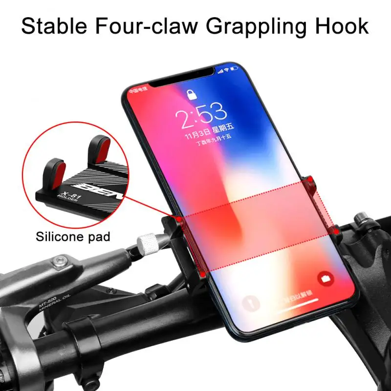 Adjustable Bicycle Cradle Aluminum Alloy Bicycle Mobile Phone Support Moto Phone Holder For All Smart Phone Bicycle Accessories
Adjustable Bicycle Cradle Aluminum Alloy Bicycle Mobile Phone Support Moto Phone Holder For All Smart Phone Bicycle Accessories