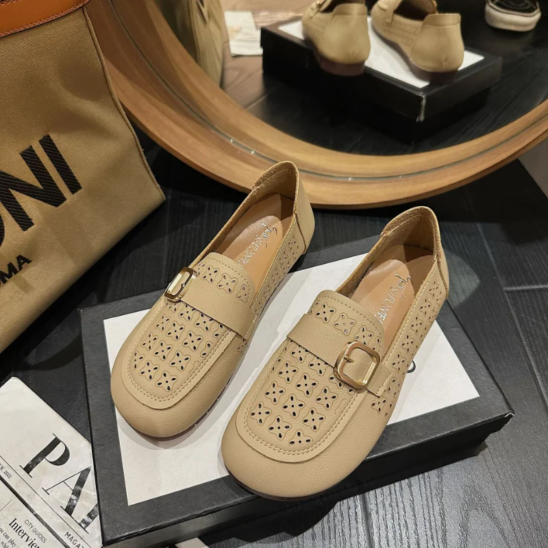 Women's 2023 Spring and Summer New Korean Style Round Head Breathable Soft Bottom Small Leather Shoes Casual Flat Shoes
Women's 2023 Spring and Summer New Korean Style Round Head Breathable Soft Bottom Small Leather Shoes Casual Flat Shoes