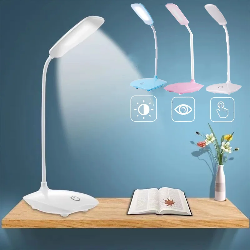 LED Table Lamp Bedroom USB Rechargable Three-Speed Dimming Reading Lamp Foldable Light Eye Protection Student Desk Lamp
LED Table Lamp Bedroom USB Rechargable Three-Speed Dimming Reading Lamp Foldable Light Eye Protection Student Desk Lamp