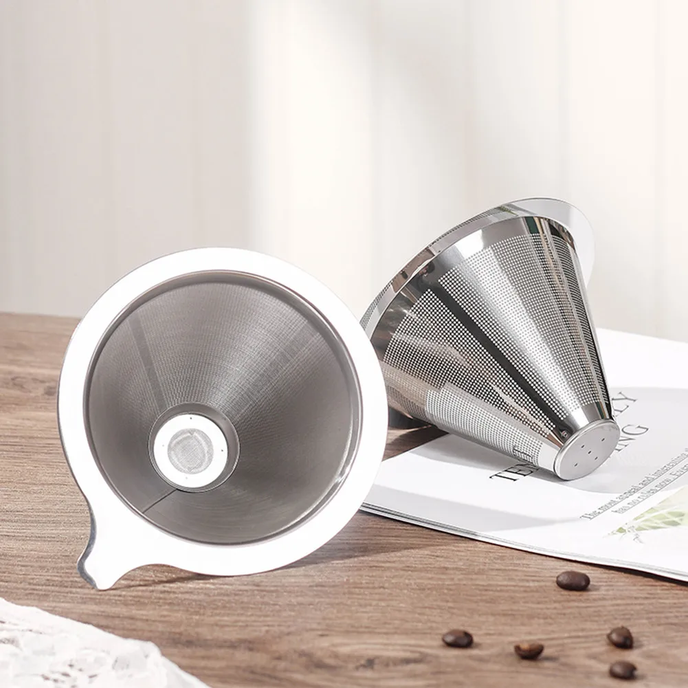 Coffee Filter Stainless Steel Reusable Pour Over Cone Dripper Holder Mesh For Backpacking Travel Camping Work Coffee Filter
Coffee Filter Stainless Steel Reusable Pour Over Cone Dripper Holder Mesh For Backpacking Travel Camping Work Coffee Filter