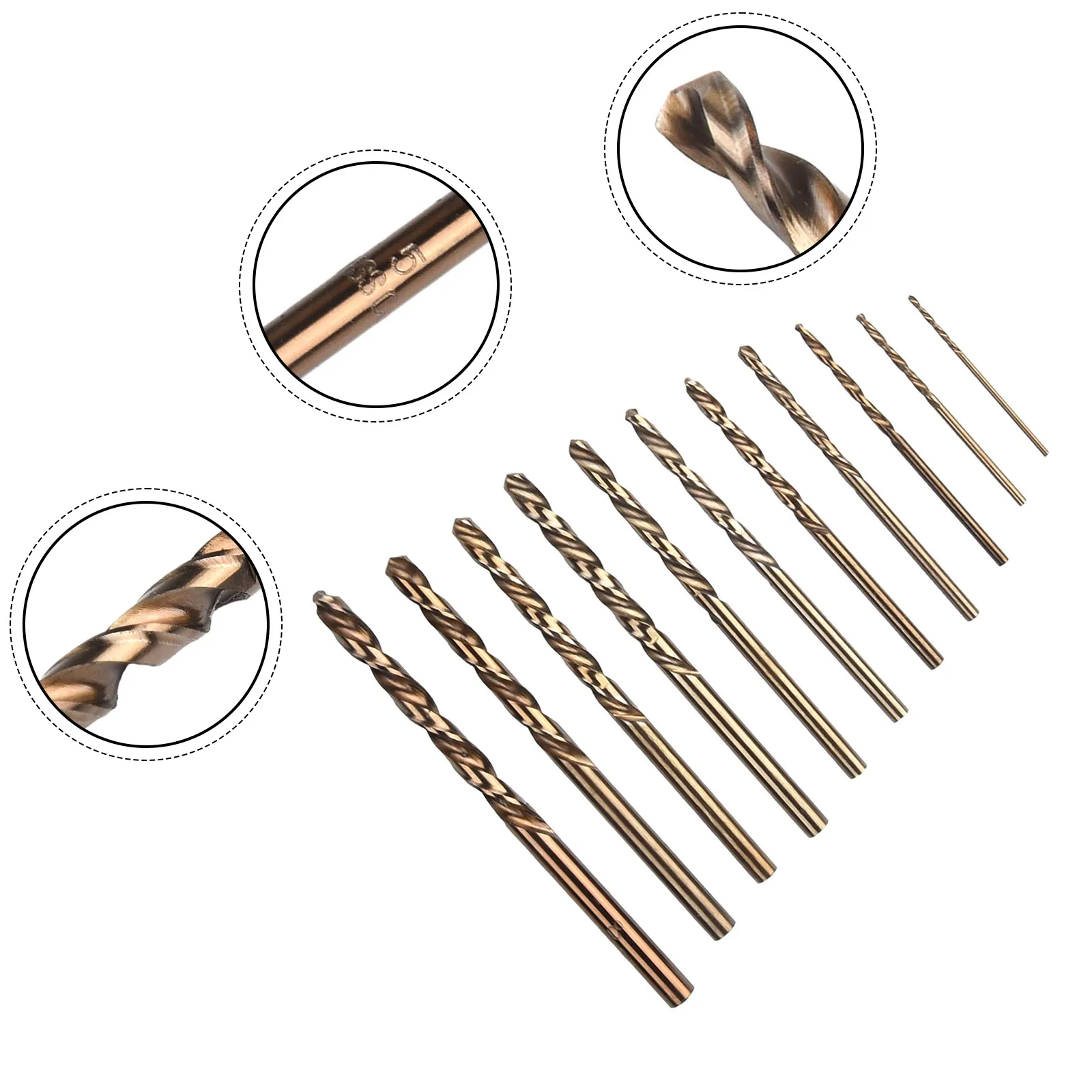Auger Drill Bit Home M35 Parts Replacement Tools 0.39inch 1-5mm 11pcs Accessories Cobalt Round Shank Drill Bit
Auger Drill Bit Home M35 Parts Replacement Tools 0.39inch 1-5mm 11pcs Accessories Cobalt Round Shank Drill Bit