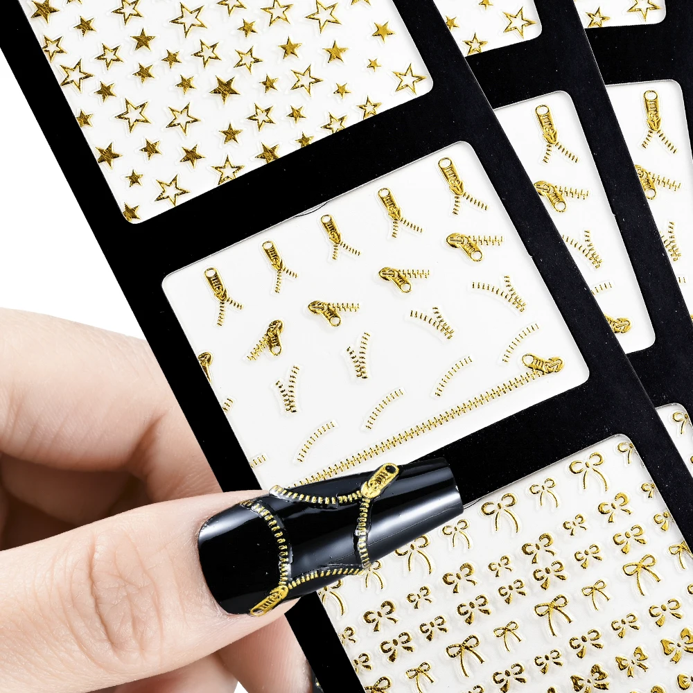 1Pc 3D Gold Zipper Design Nail Sticker Metal Fashion Pattern Glamour Nail Art Decal Manicure Tool DIY Nail Fashion Accessories##
1Pc 3D Gold Zipper Design Nail Sticker Metal Fashion Pattern Glamour Nail Art Decal Manicure Tool DIY Nail Fashion Accessories##