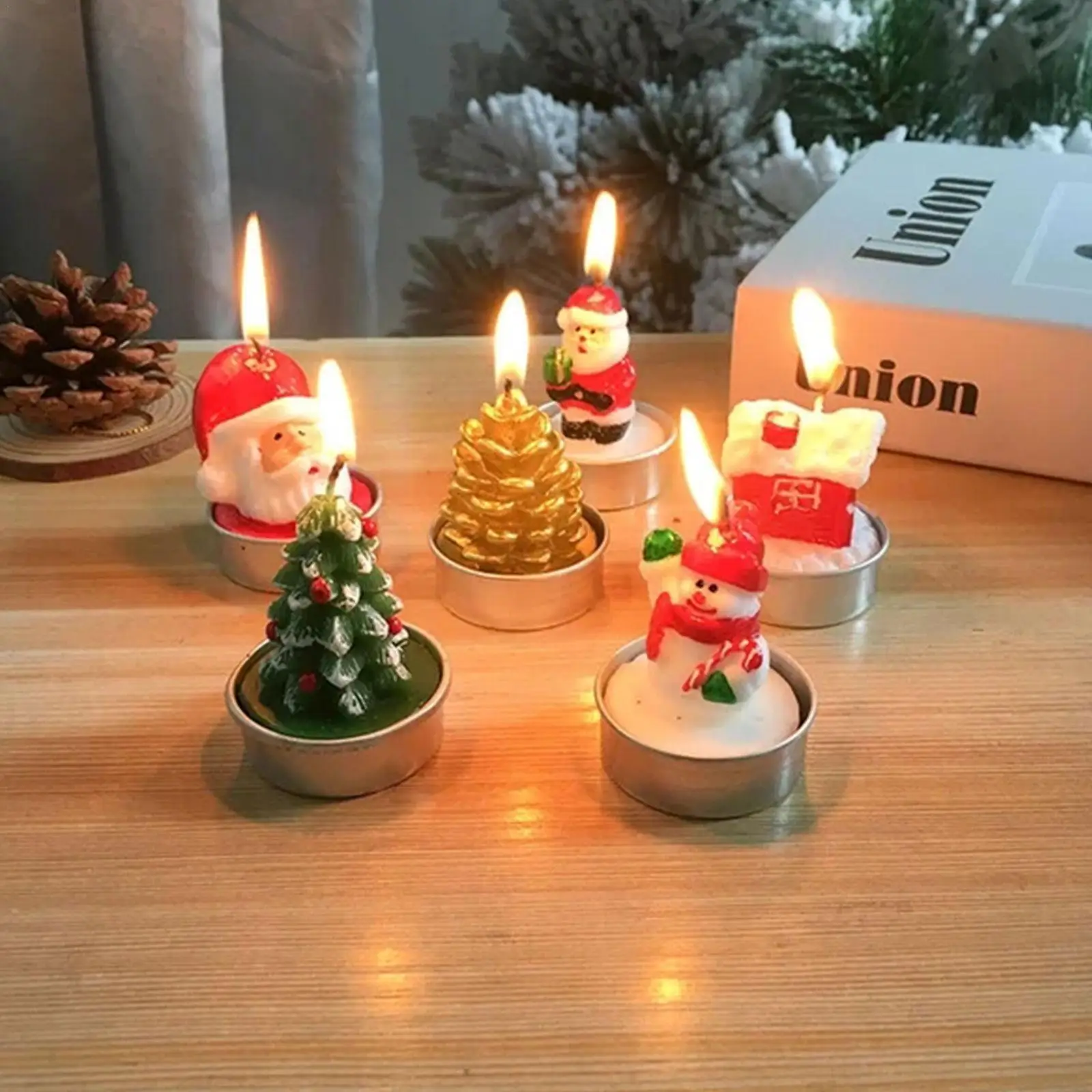Christmas Candles Santa House Snowman Xmas Tree Paraffin Decoration Candles Decor Festival Wedding Candles 3pcs/set Light P E2n7
Christmas Candles Santa House Snowman Xmas Tree Paraffin Decoration Candles Decor Festival Wedding Candles 3pcs/set Light P E2n7