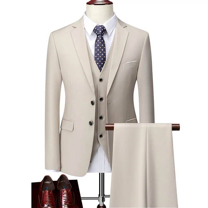 Men Boutique Suits Sets room Weddin Dress Suits Pure Color Formal Wear Business 3 P Sets Jackets+Pants+Vest Suits Size S-5XL
Men Boutique Suits Sets room Weddin Dress Suits Pure Color Formal Wear Business 3 P Sets Jackets+Pants+Vest Suits Size S-5XL