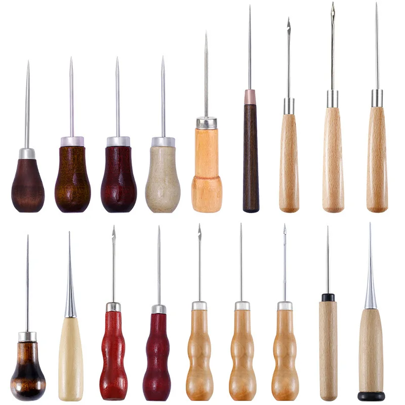 Leather Awl Wood Handle Awls Sewing Awl for Leather Working Sewing Stitching Shoemaker Canvas Repair Craft Tools
Leather Awl Wood Handle Awls Sewing Awl for Leather Working Sewing Stitching Shoemaker Canvas Repair Craft Tools
