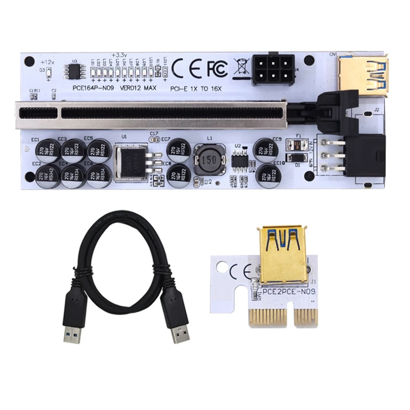 Riser VER012 USB 3.0 PCI-E Райзер VER012MAX Экспресс-кабель Райзер для видеокарты X16 Райзер PCI-E Райзер-карта для майнинга
Riser VER012 USB 3.0 PCI-E Райзер VER012MAX Экспресс-кабель Райзер для видеокарты X16 Райзер PCI-E Райзер-карта для майнинга