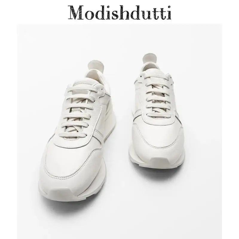 Modishdutti 2022 Spring Autumn Women Fashion Platform Thick All-Match Leather Sneakers Female Simple Casual Running Shoes
Modishdutti 2022 Spring Autumn Women Fashion Platform Thick All-Match Leather Sneakers Female Simple Casual Running Shoes
