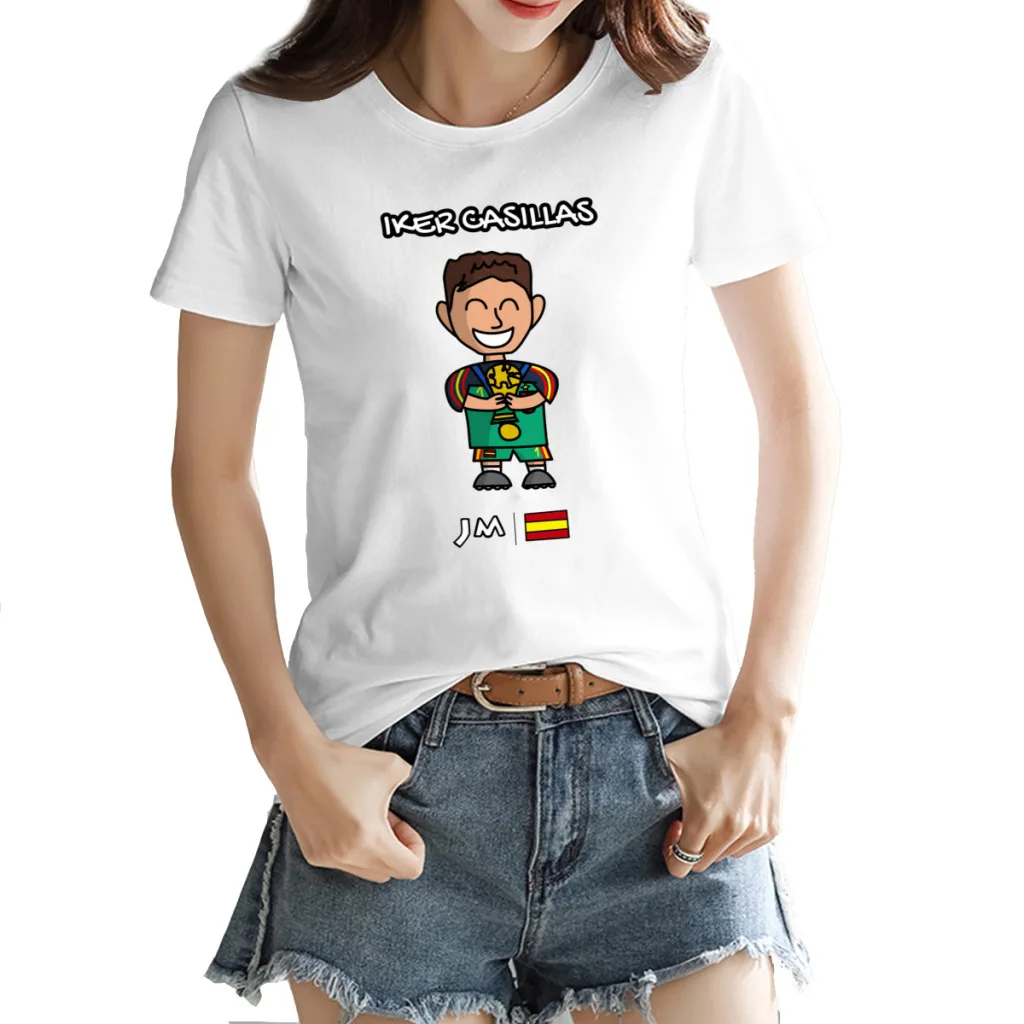 Tshirt Spain Ikerss and Casillass 2 Football Team Women's T-shirt Vintage Travel Campaign Champion Vintage USA Size
Tshirt Spain Ikerss and Casillass 2 Football Team Women's T-shirt Vintage Travel Campaign Champion Vintage USA Size