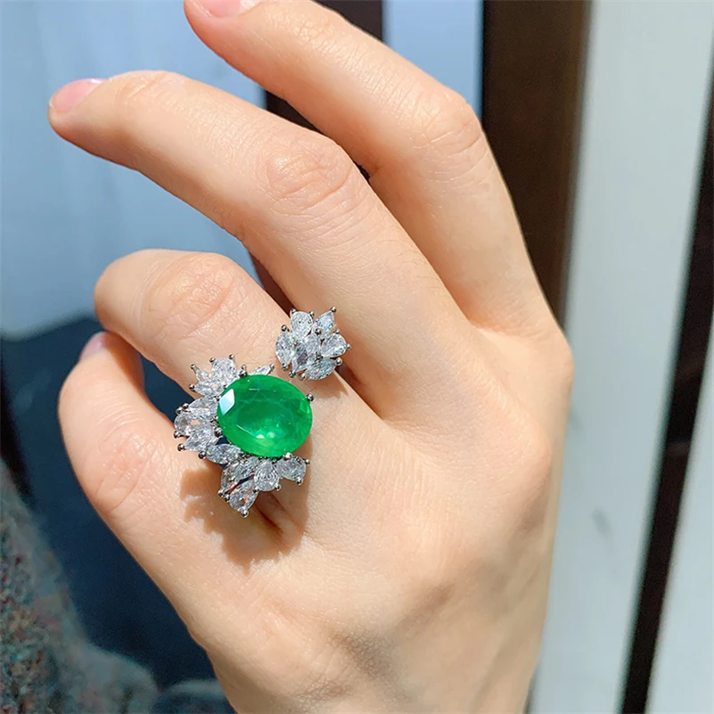 100% 925 Sterling Silver Origin Emerald Ring Gemstone Females Anillos De Wedding Bands Emerald Jewelry Anel Box for Women
100% 925 Sterling Silver Origin Emerald Ring Gemstone Females Anillos De Wedding Bands Emerald Jewelry Anel Box for Women