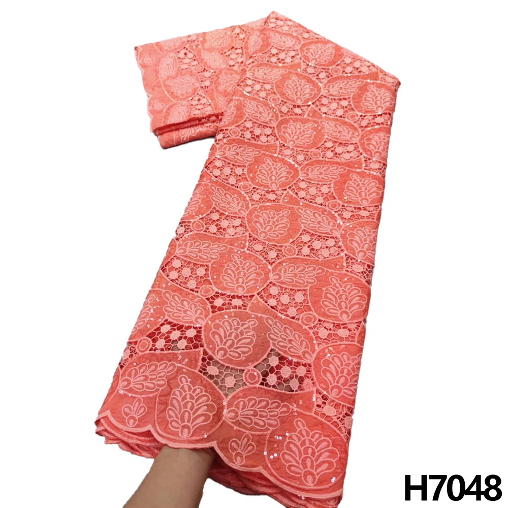 Cord African Chiffon Lace Fabric 2022 High Quality Embroidered With Sequins Guipure Lace For Wedding Dress HX7048
Cord African Chiffon Lace Fabric 2022 High Quality Embroidered With Sequins Guipure Lace For Wedding Dress HX7048