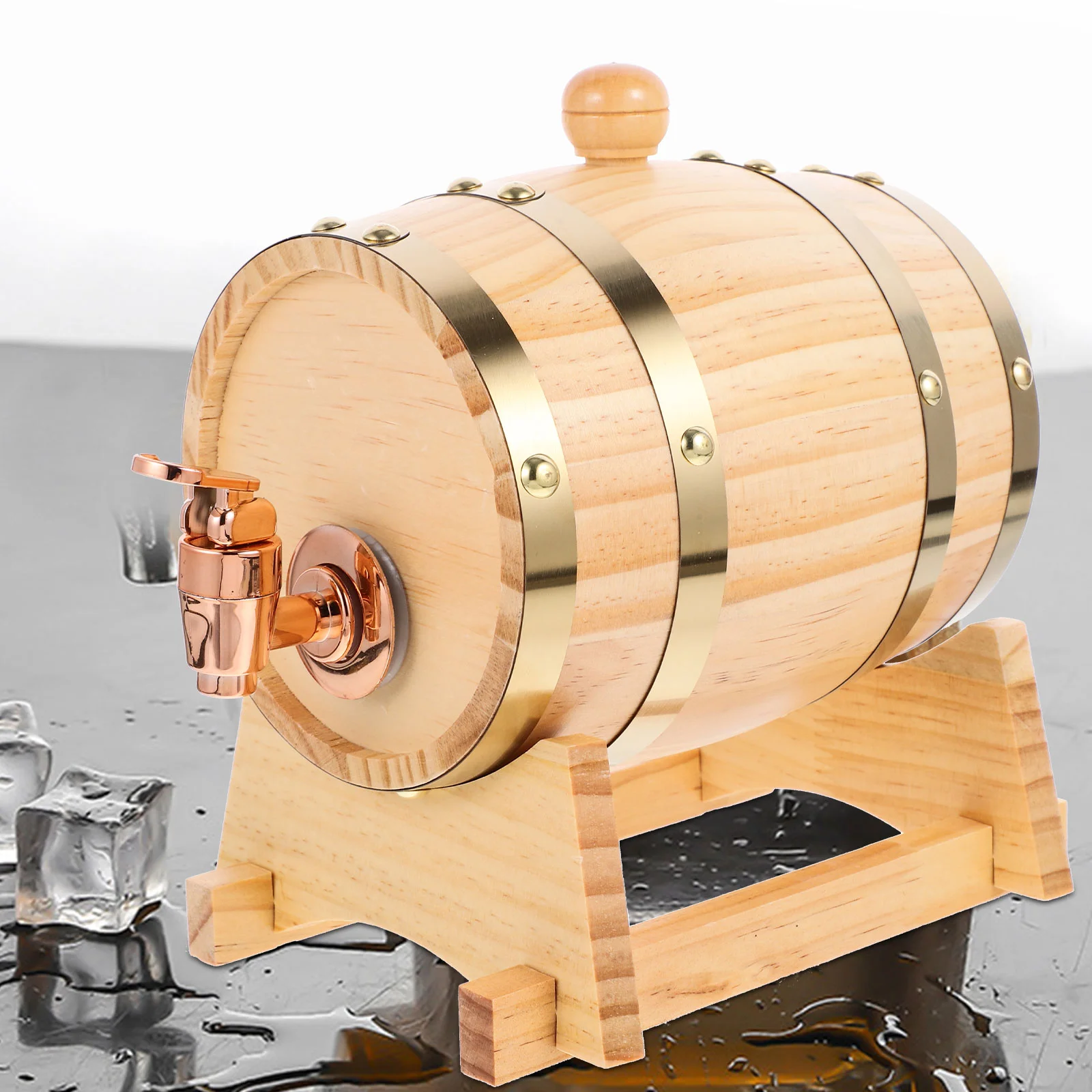 Whiskey Barrel Dispenser Oak Aging Barrels Stand Spigot Home Decanter Small Container
Whiskey Barrel Dispenser Oak Aging Barrels Stand Spigot Home Decanter Small Container