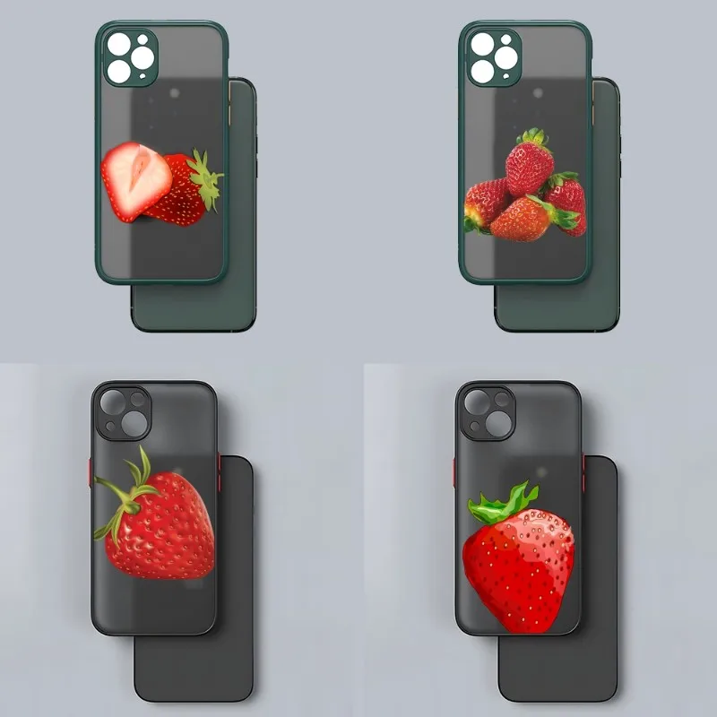 Strawberry Phone Case For IPhone Apple 12Pro 13 11 Pro Max Mini Xs X Xr 7 8 6 6s Plus Se 2020 Matte Translucent Shell
Strawberry Phone Case For IPhone Apple 12Pro 13 11 Pro Max Mini Xs X Xr 7 8 6 6s Plus Se 2020 Matte Translucent Shell