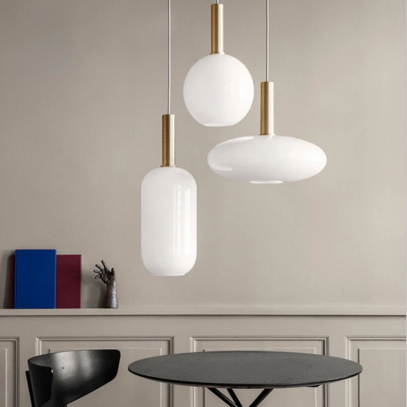 Modern Simple Milk White Glass Pendant Lights Nordic Creative Restaurant Lighting Bedroom Bedside Hanging Lamp Home Decor
Modern Simple Milk White Glass Pendant Lights Nordic Creative Restaurant Lighting Bedroom Bedside Hanging Lamp Home Decor