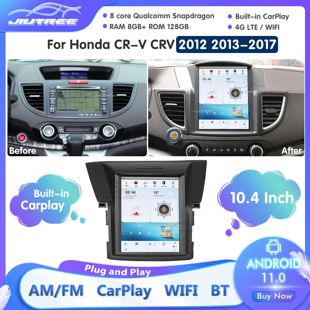 Android 11.0 Car Radio For Honda CR-V 4 CRV RM RE 2012 - 2018 Multimedia Video Player 2 Din GPS Navigation Carplay DVD Head unit
Android 11.0 Car Radio For Honda CR-V 4 CRV RM RE 2012 - 2018 Multimedia Video Player 2 Din GPS Navigation Carplay DVD Head unit